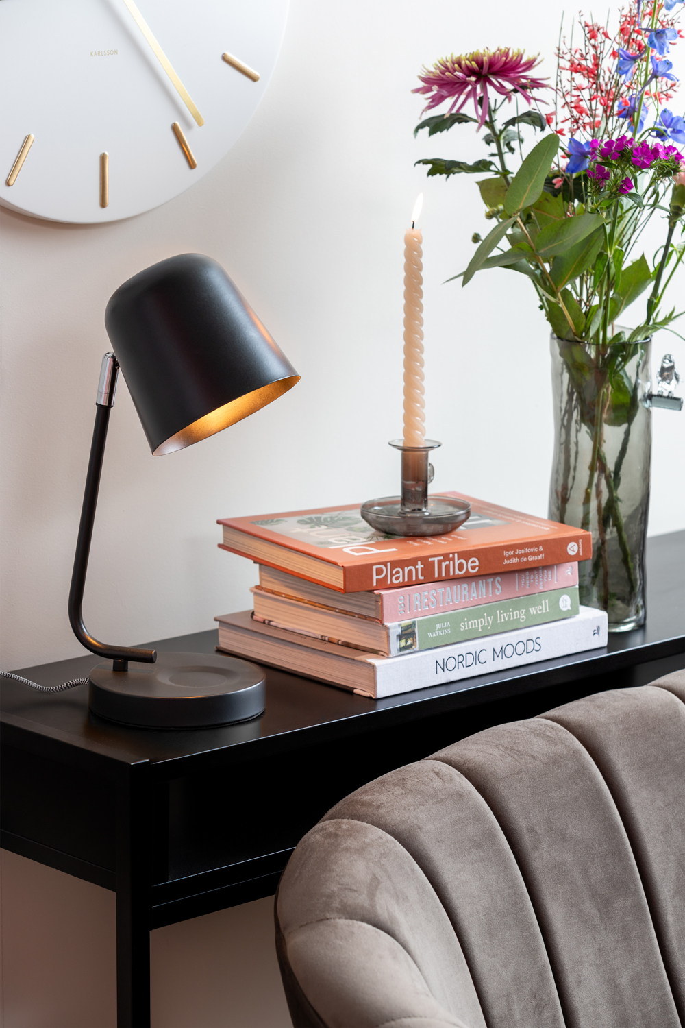 Table lamp Encantar matt black