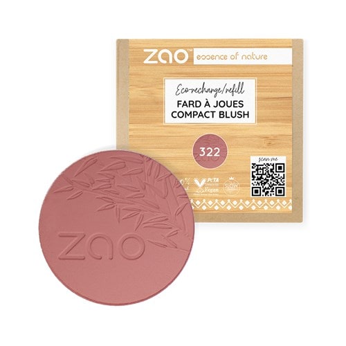 Recharge fard à joues bio brun rose zao