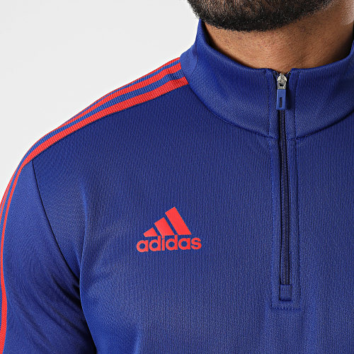 Tee Shirt Manches Longues A Bandes FC Bayern HA2542 Bleu Roi