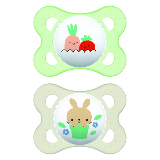 Lot de 2 sucettes animaux   Aléatoire        de               Mam