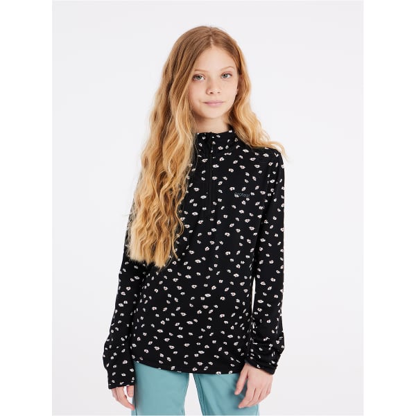 Sweat polaire PROTEST PRTVESH JR 1/4 ZIP TOP TRUE BLACK