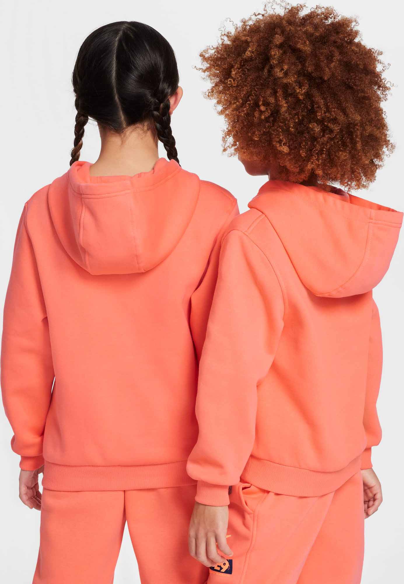 Erling Haaland Club Fleece Hoodie Junior 643/LT Wild Mango/Orange Pulse