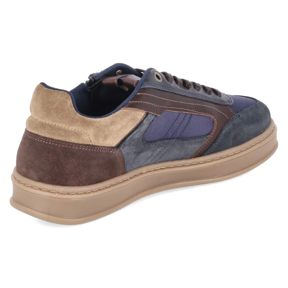 BullboxerLow Sneaker - Navy-Brown