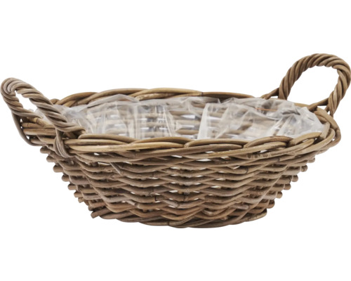 Plantenmand van natuurlijke vezels Elite 15 x 40 x 15 cm bruin