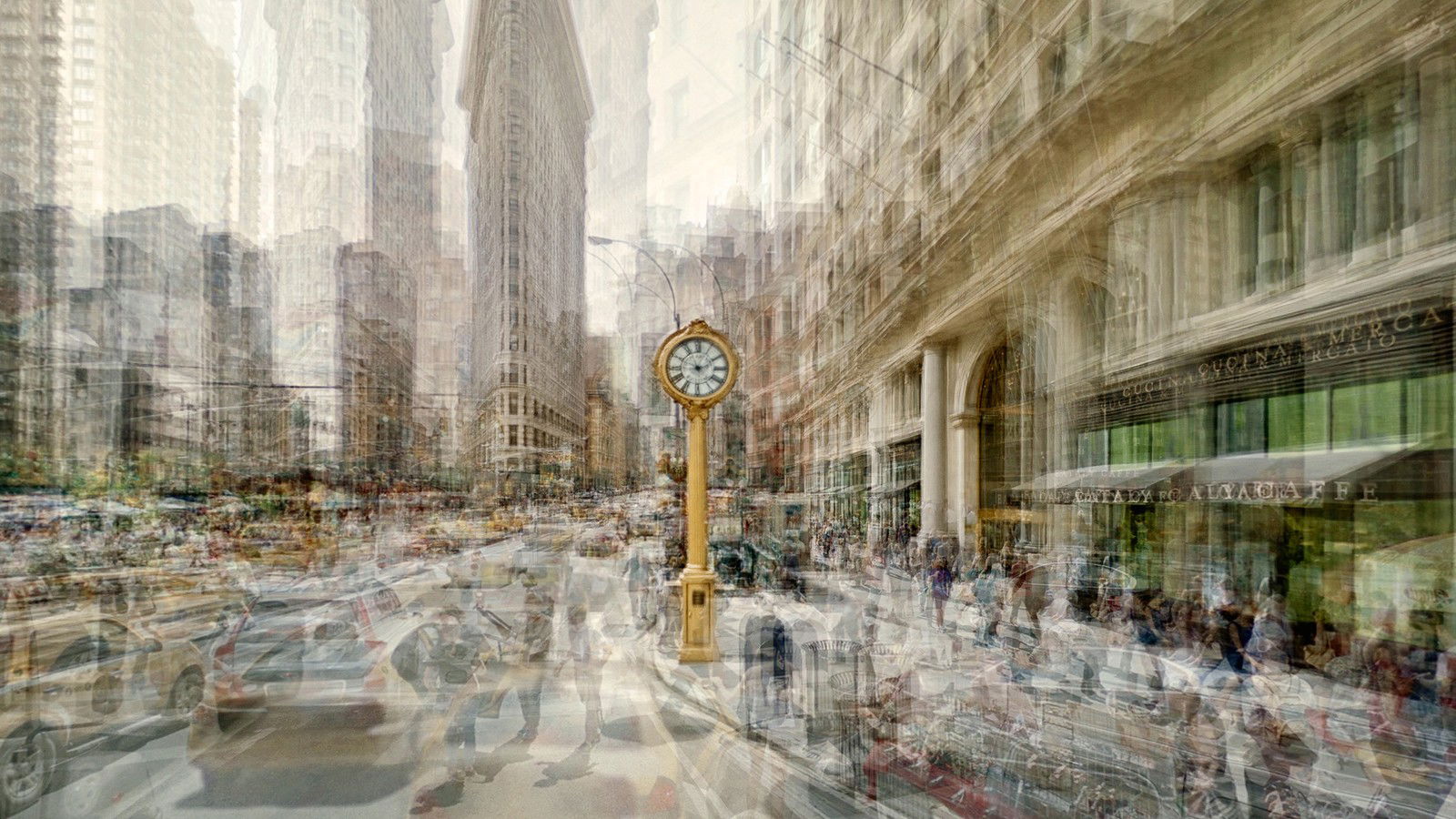 Fifth Avenue Clock by Pep Ventosa - Limited Edition. Edition of: 150. Signed.