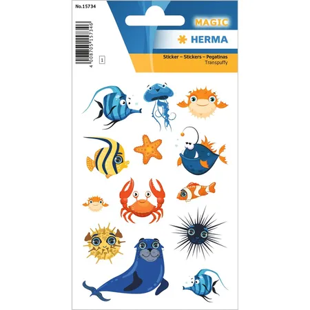 HERMA Sticker Freche Meerestiere