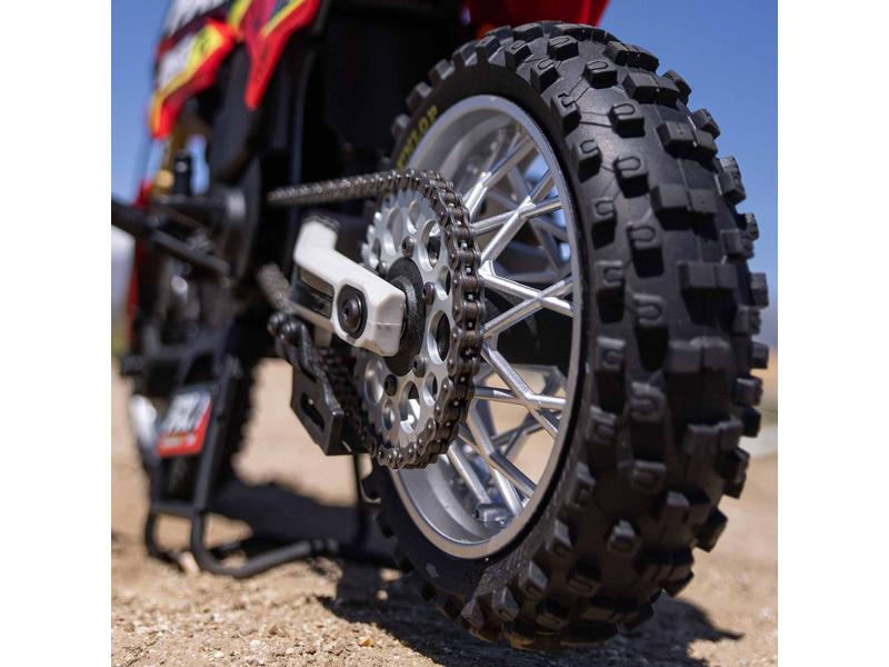 Team Losi Motorrad Promoto MX Rot, ARTR, 1:4 Leistungsstarkes RC Motocross Bike