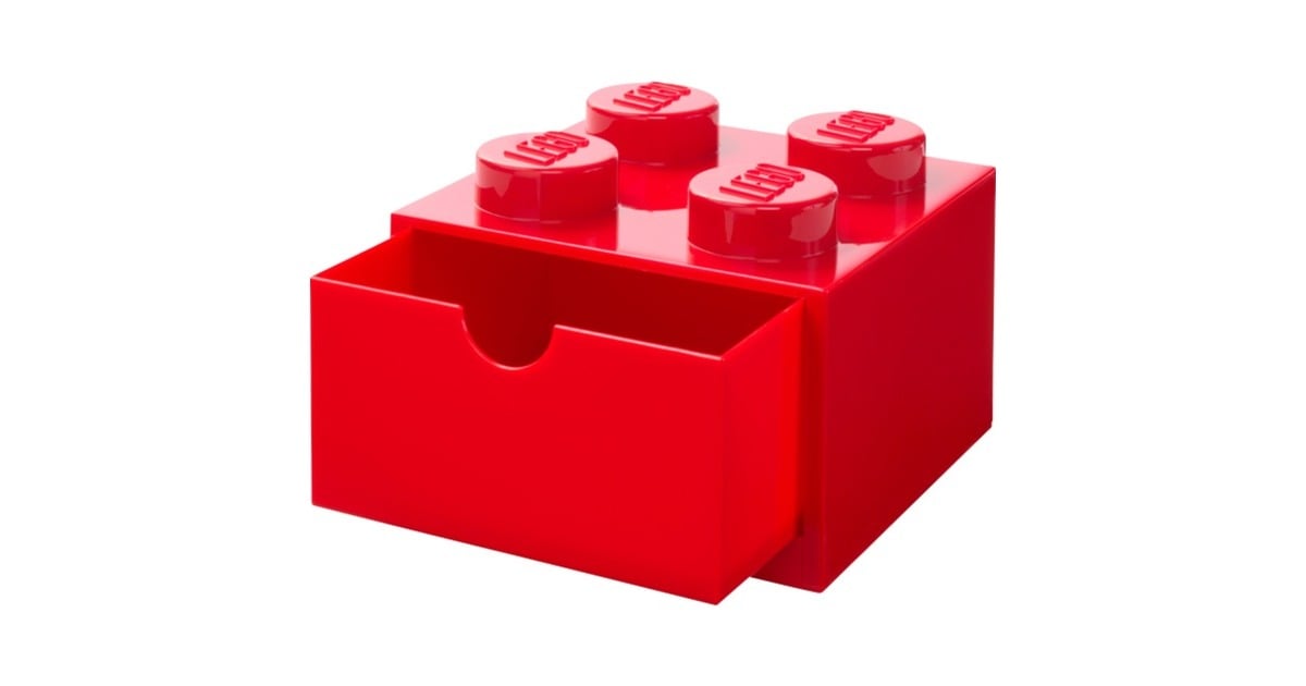 Room CopenhagenLEGO Brick Drawer 4 Rood opbergdoos  (Rood)