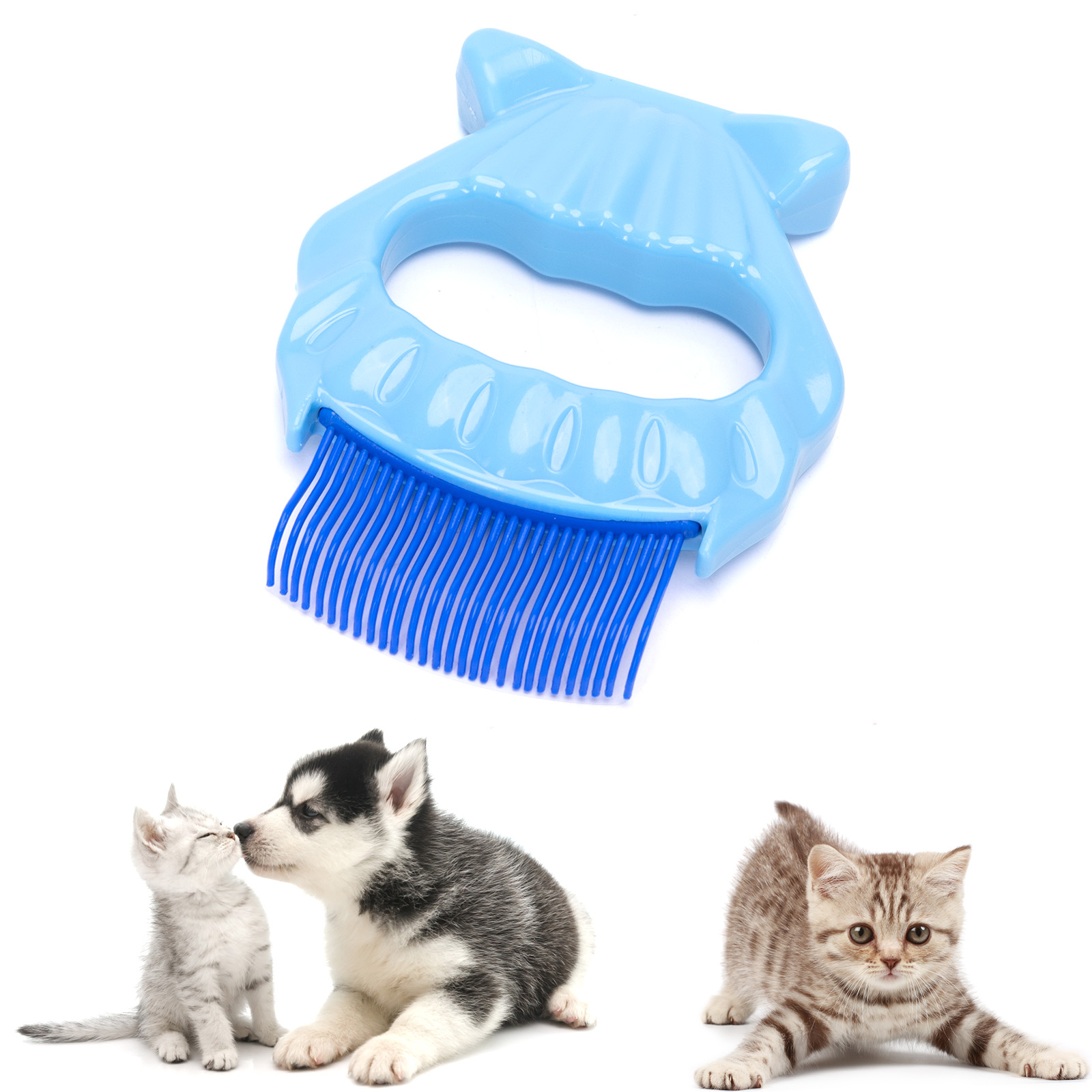 Nobleza - Pentes para Gatos, Escovas para Cães e Gatos, Escova para Cães de Pelo Curto, Pente para Gatos, Escova para Pelos Curtos e Longos de Animais de Estimação, Pente Massageador com Conchas para Cães e Gatos