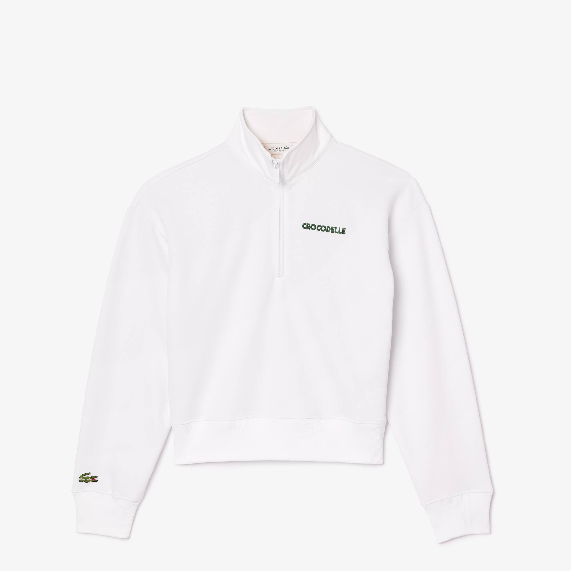 Sweatshirt aus Fleece mit Aufdruck Sweatshirts - Weiss - Lacoste - Damen