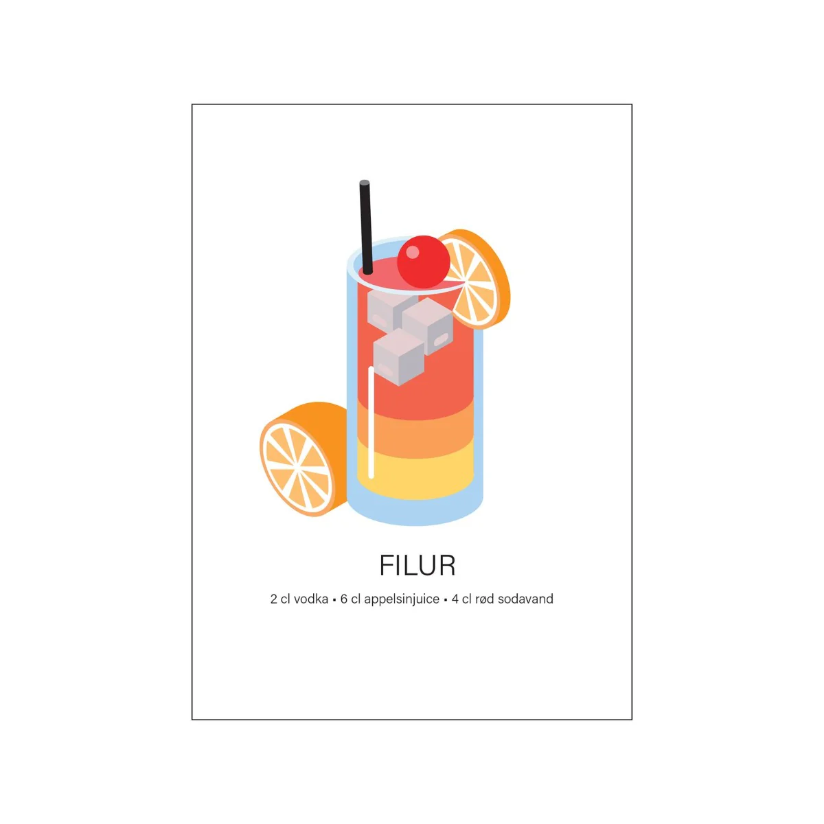 Poster & Frame  Mette Iversen plakat - Filur