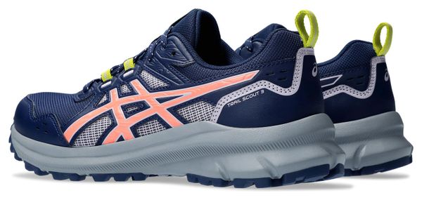 Chaussures de Trail Running Femme Asics Trail Scout 3 Bleu Rose