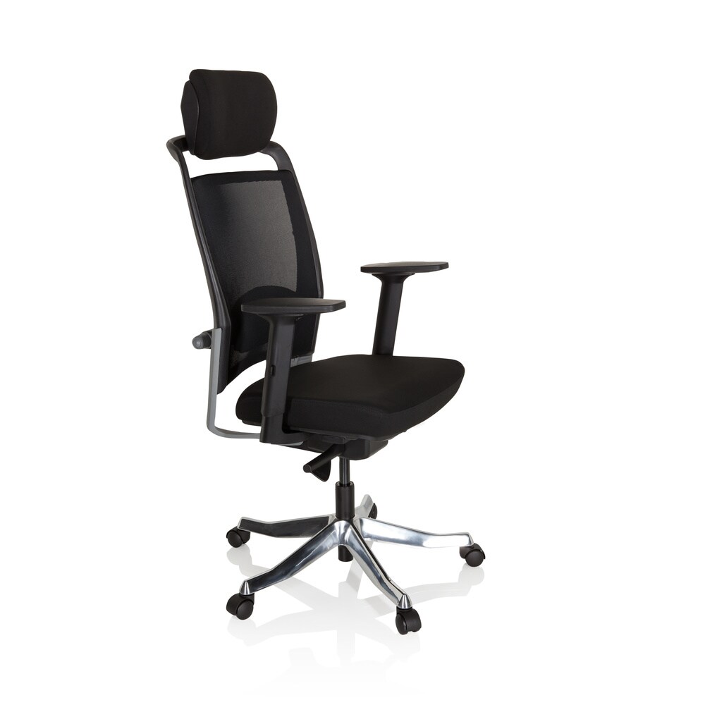 Profi Bürostuhl IKAST I Stoff/Netzstoff mit Armlehnen hjh OFFICE