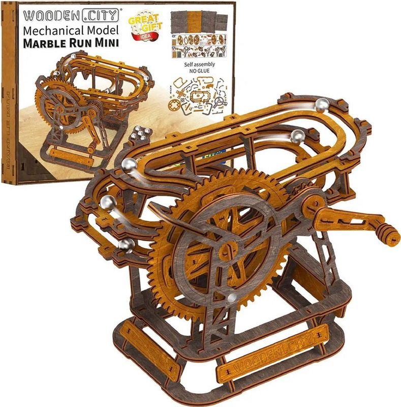 Wooden.City - Marble Run Mini - Houten Knikkerbaan - Educatief Speelgoed