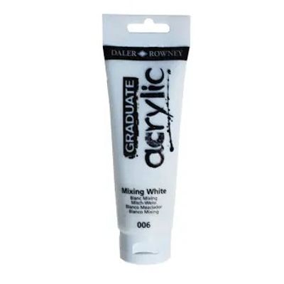 Daler-Rowney Graduate - Peinture acrylique - 120 ml - blanc mélangé