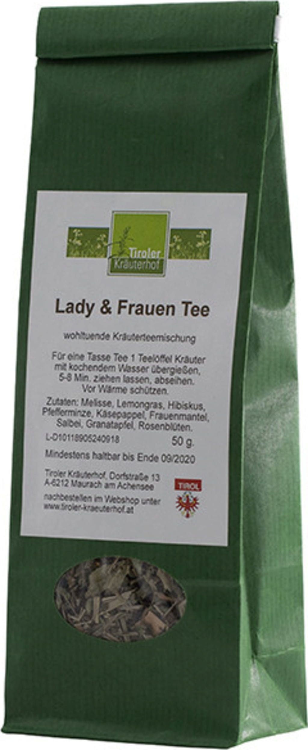 Tiroler Kräuterhof  Lady &Frauen Tee, 50 g