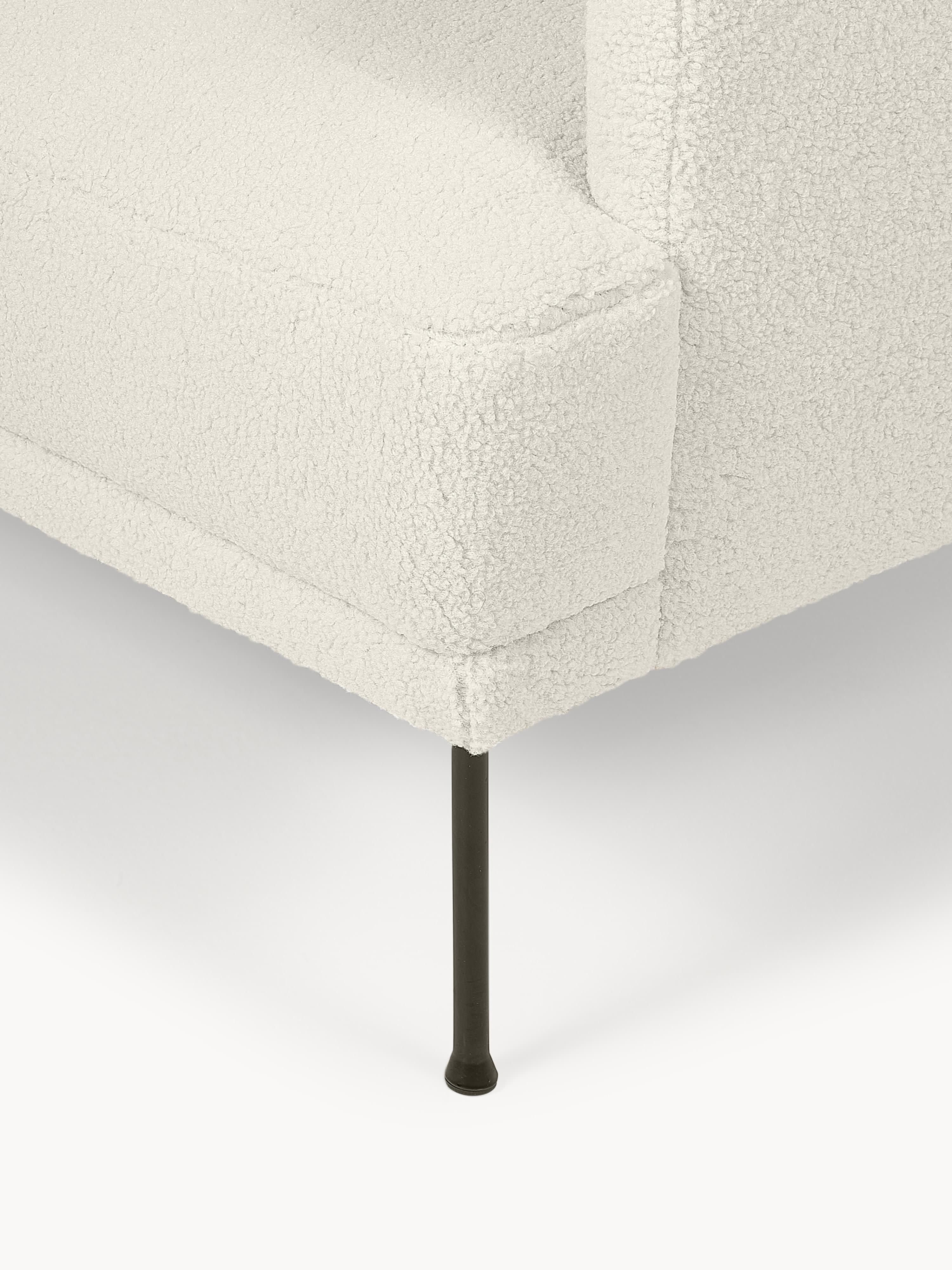 Kleine hoekbank Fluente van teddystof