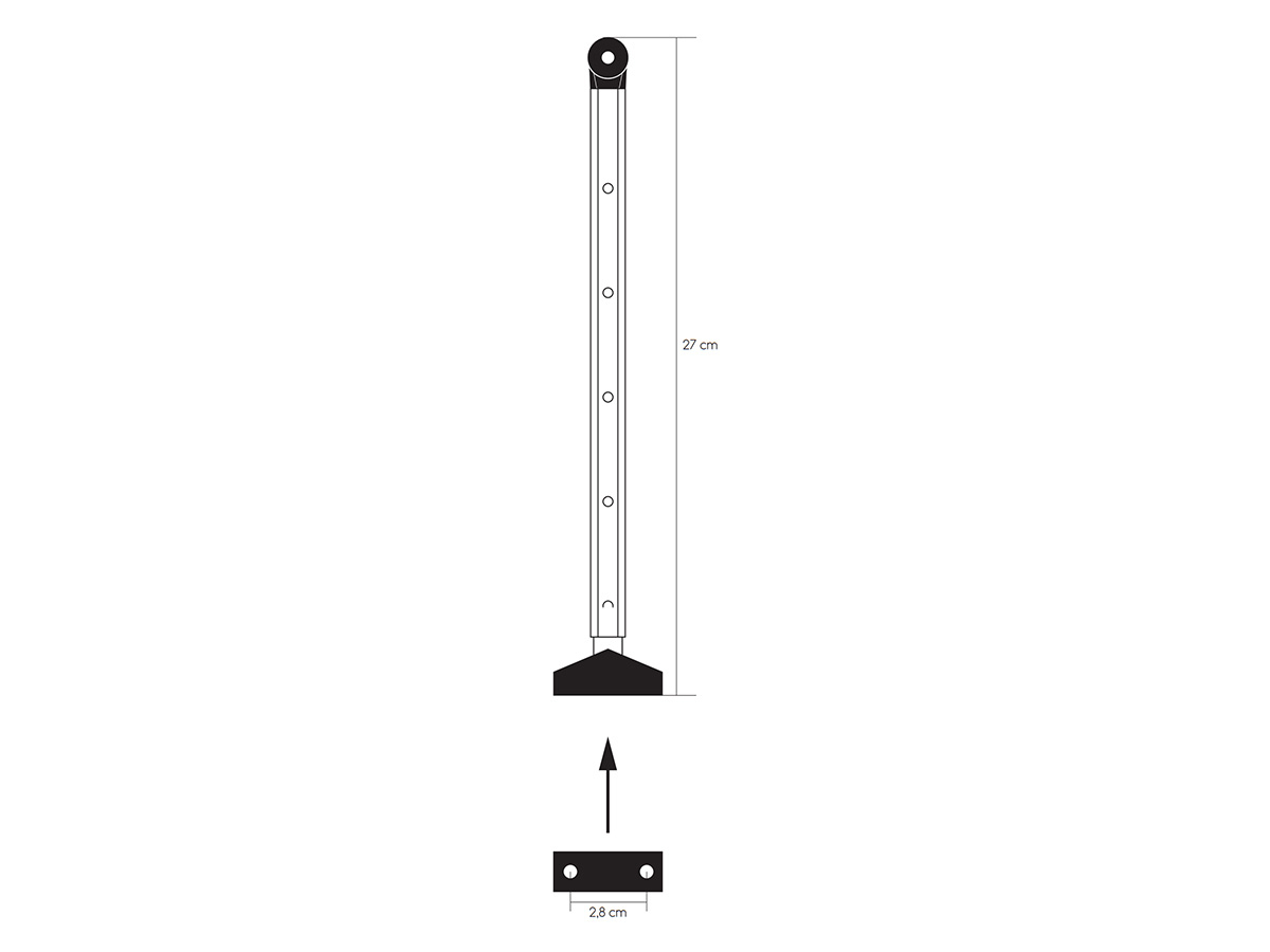 Obelink klik-klak raamuitzetter - 27 cm