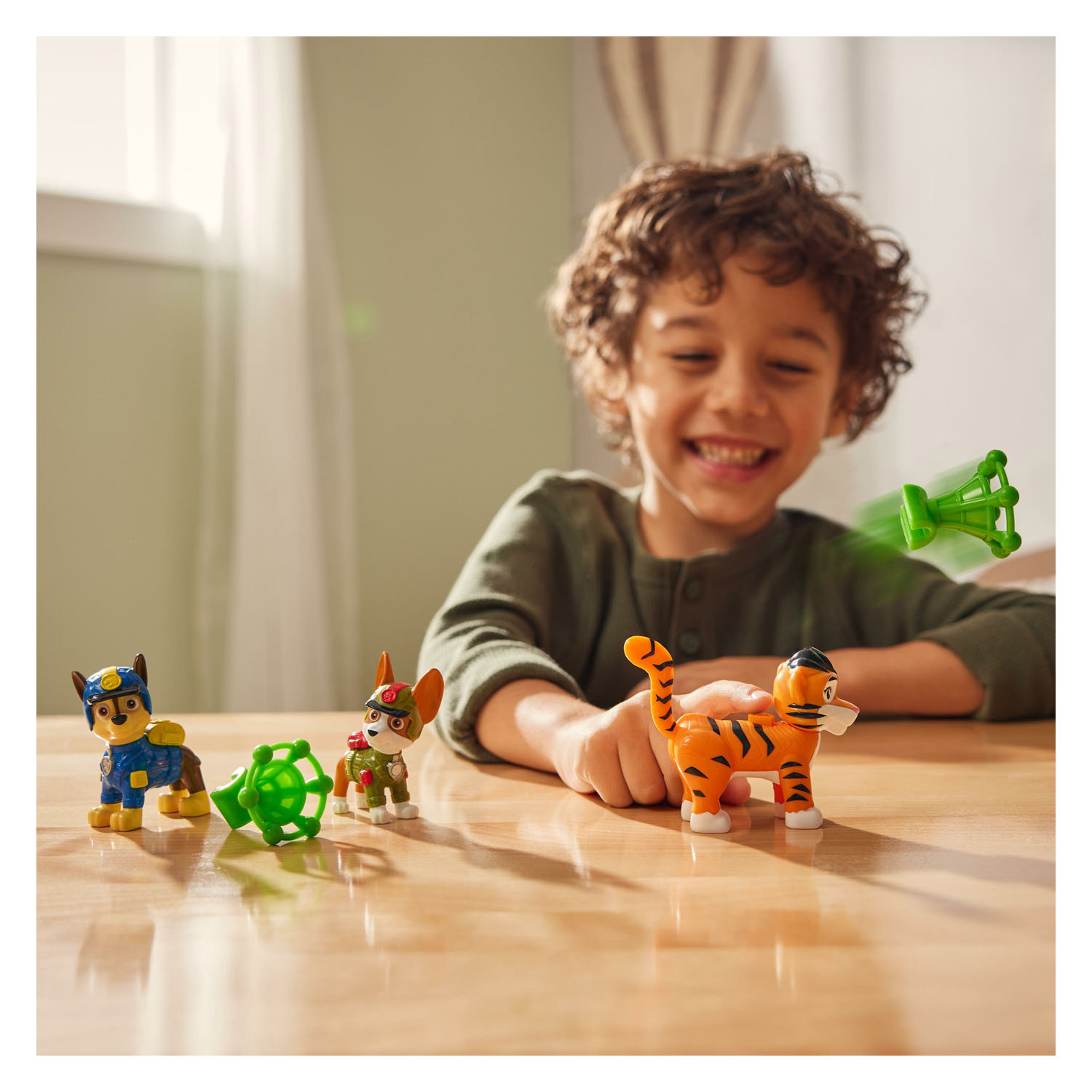 PAW Patrol Jungle Pups Speelfiguren - Chase, Tracker Tiger, 5dlg.