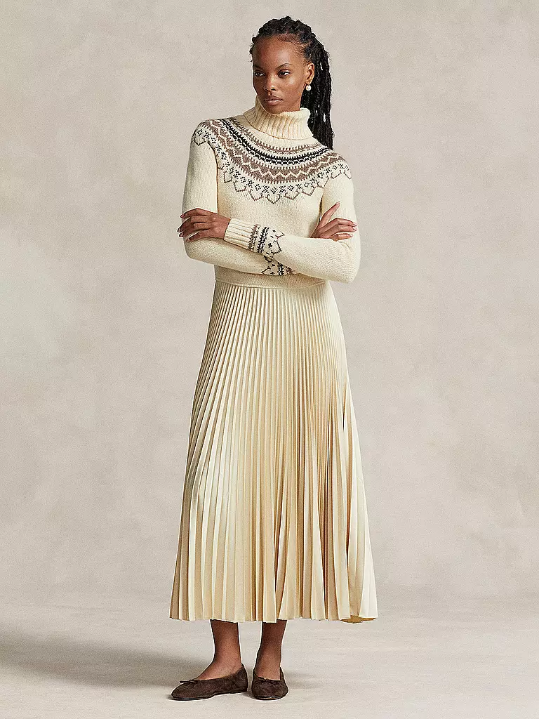 POLO RALPH LAUREN Maxikleid LA BLUEN creme