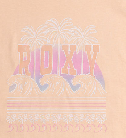 Roxy T-Shirt - Purple Hearts B - Peach Parfait