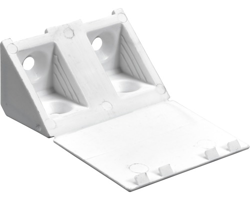 Universele hoekverbinders, wit, 20x20x43 mm, 20 stuks