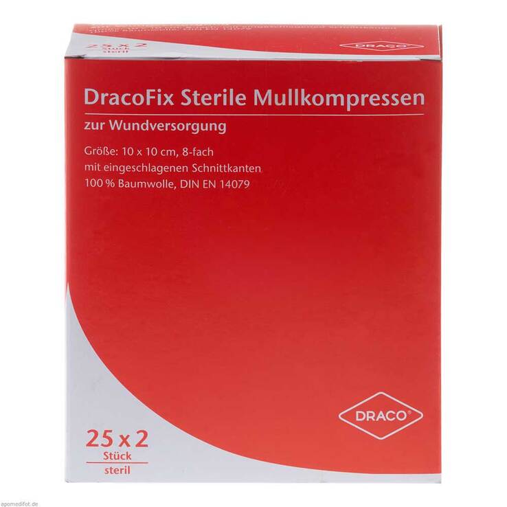 Dracofix Peel Kompressen ste, 25X2 St