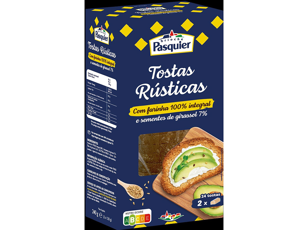 TOSTA PASQUIER RÚSTICA BRIOCHE INTEGRAIS 240G
