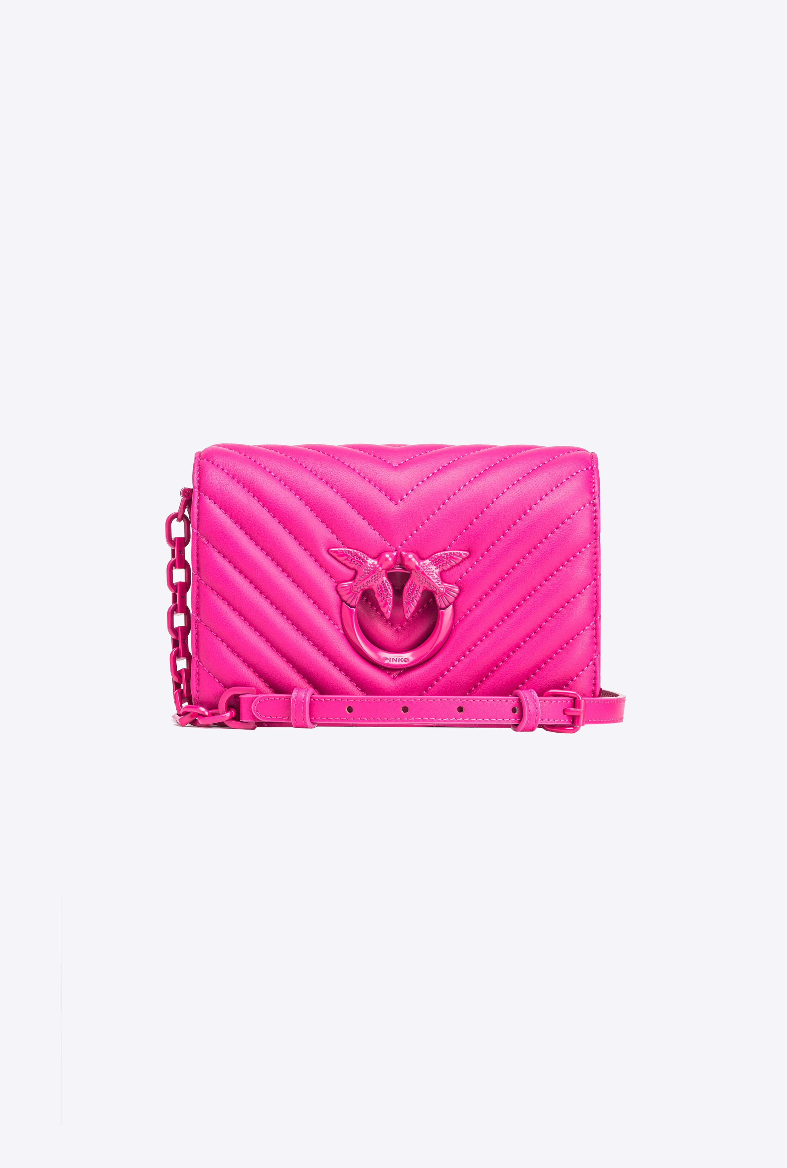 Mini love bag click color block | Rose