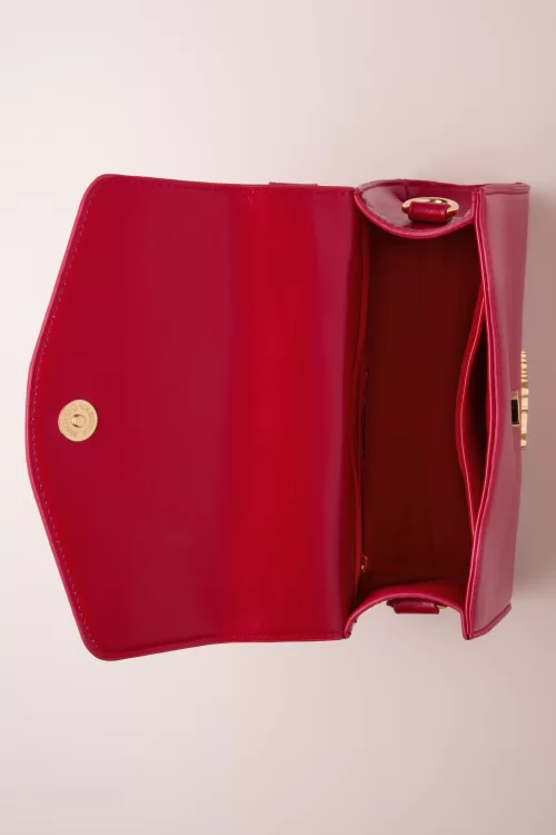 Vixen Heart Studded handtas in rood