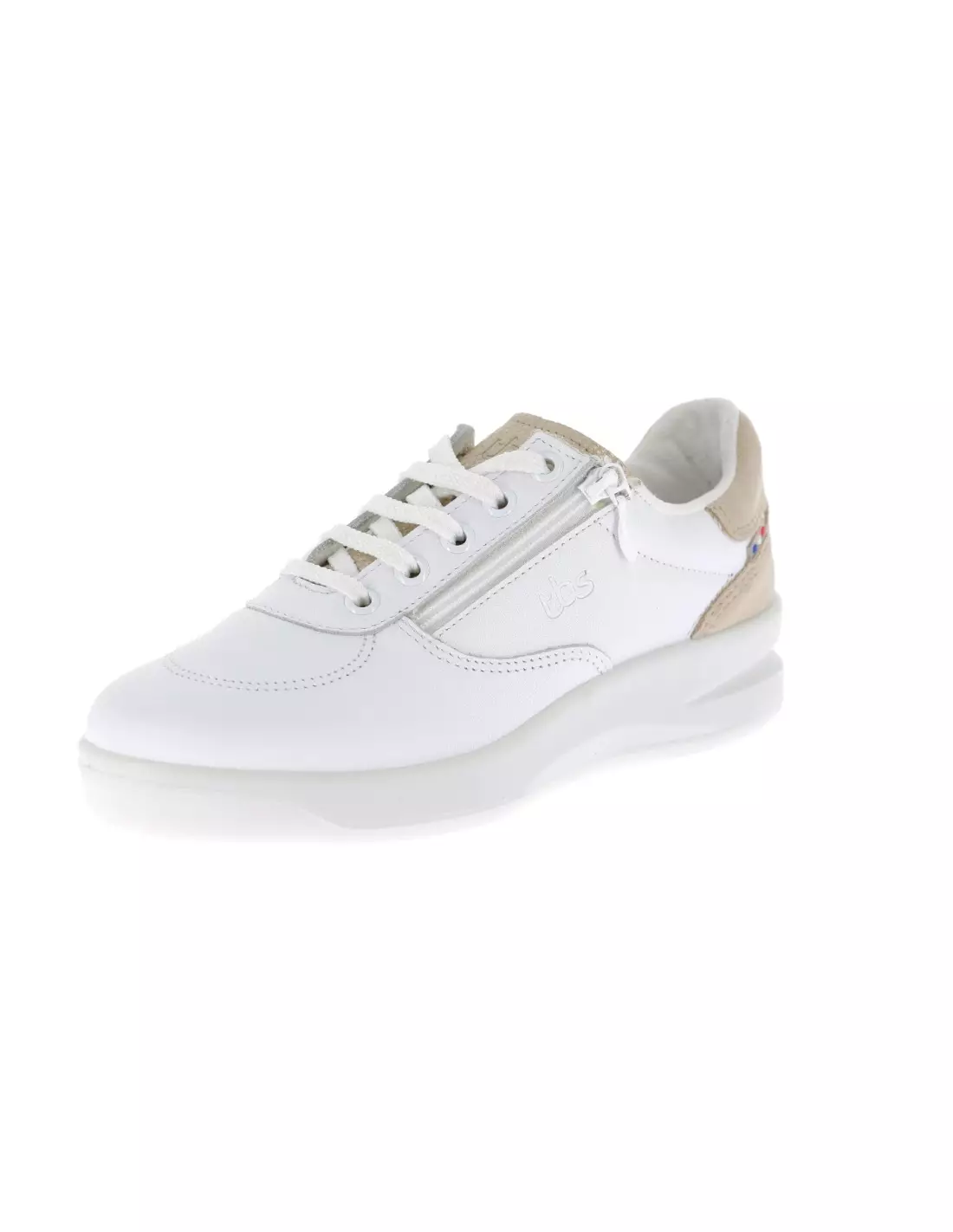 TBS BRAZIP - Baskets BLANC+BEIGE