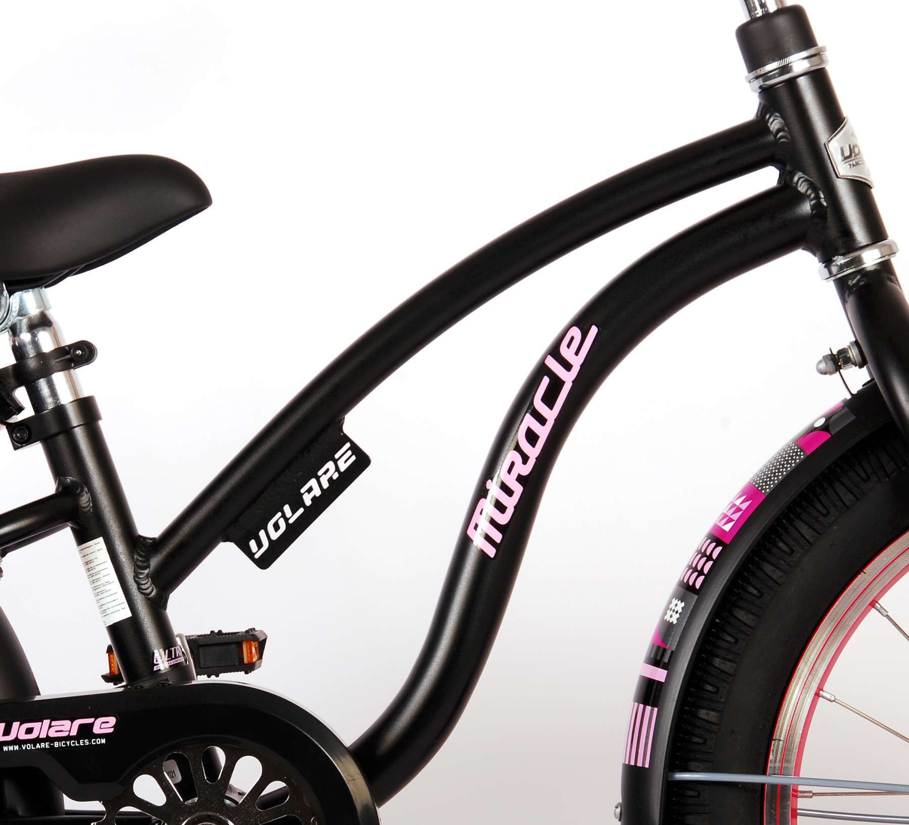 Kinderfahrrad Miracle Cruiser für Mädchen 18 Zoll Kinderrad Schwarz