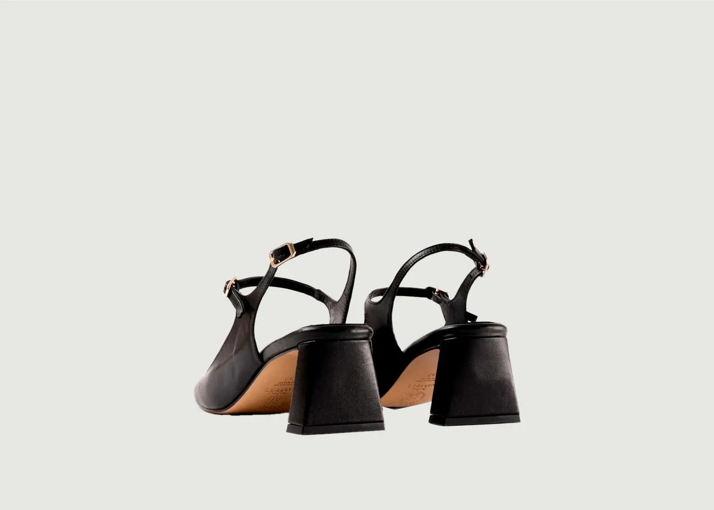 Sandales à talons en cuir Clavel Souliers Martinez