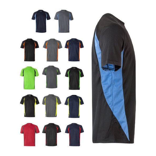 Velilla 36034 - T-shirt technique bicolore (160g/m²), en polyester (100%)