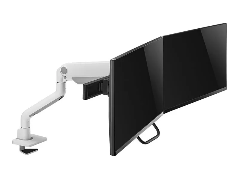 [OUTLET] - Neomounts DS75S-950WH2 - Monteringssæt (skrivebordsmonteringsarm) - fuld bevægelse - for 2 LCD displays - aluminium - hvid - skærmstørrelse: 17
