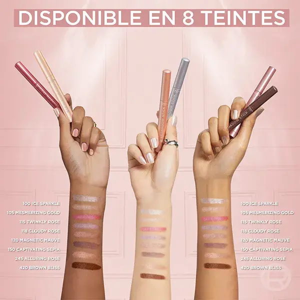 Lápis de Sombra Multiuso L'Oréal Paris Shadow Stick T100