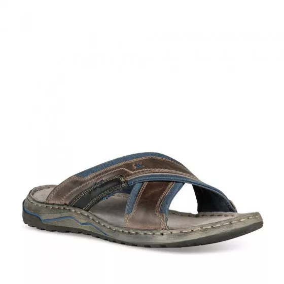 Mules GRIS CAPE BOARD CUIR