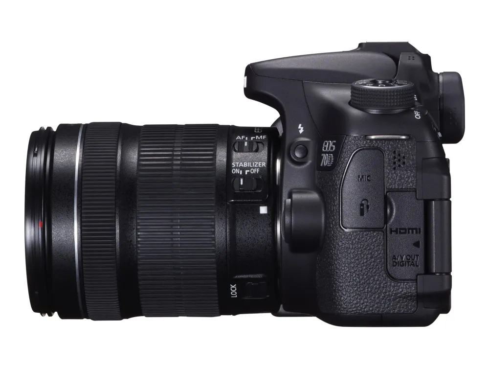 Canon EOS 70D - Digitalkamera - SLR - 20.2 MP - APS-C - 1080p - 3x optisk zoom EF-S 18-55 mm IS STM objektiv - Wireless LAN