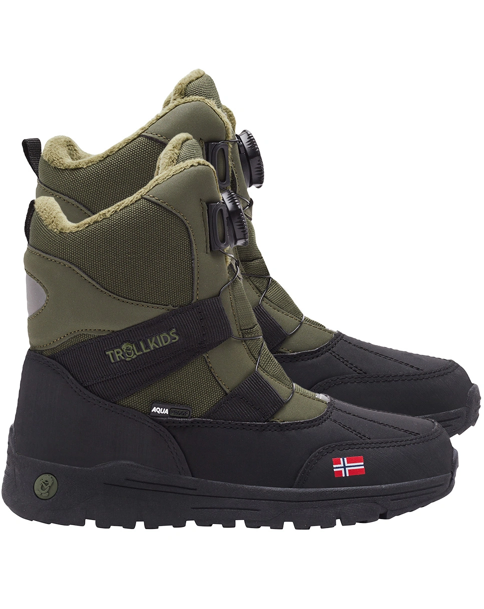 WinterboKids NARVIK XT mit Schnellverschluss in moss