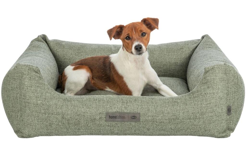 Hunde-Bett Matteo, 60 cm x 50 cm, OlivgrünHundeschlafplatz