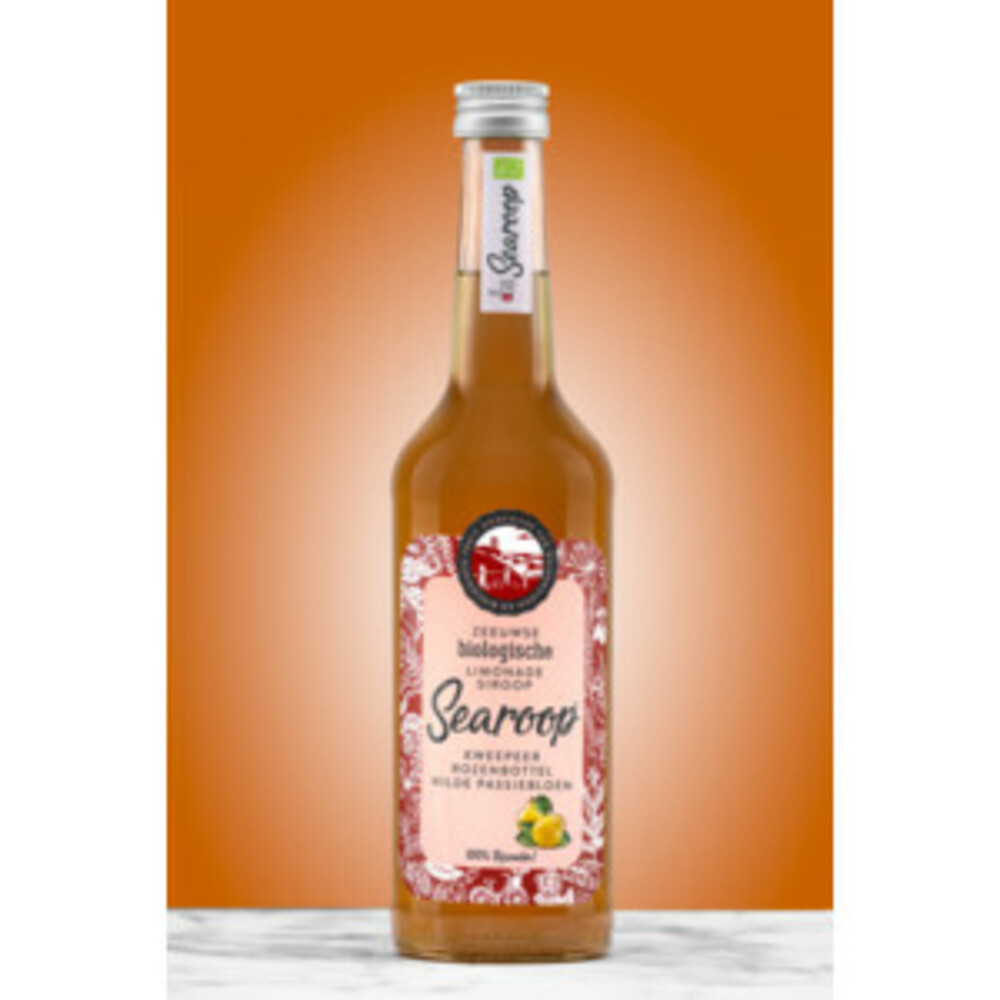 Searoop Biologische Limonade Siroop Kweepeer Rozenbottel500 ml