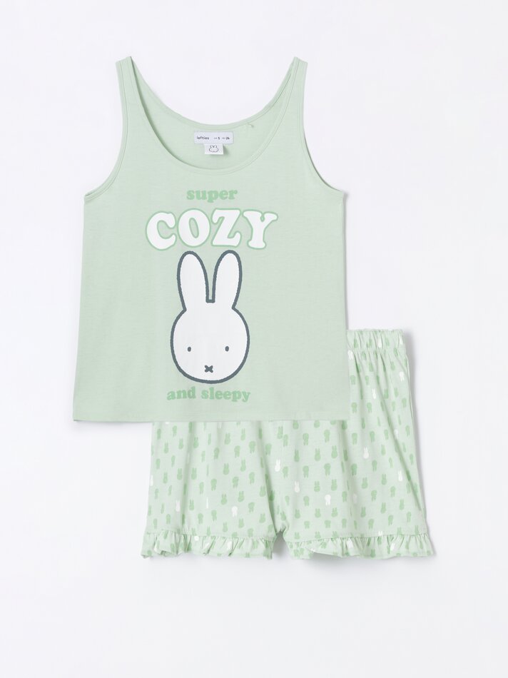 Conjunto de pijama estampado da Miffy - Menta