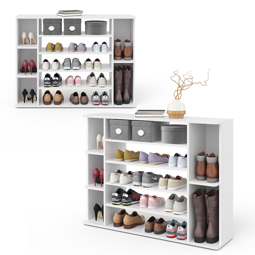 Vicco Schuhschrank Levin weiß Schuhkommode Schuhregal Stiefelfach Schuhablage