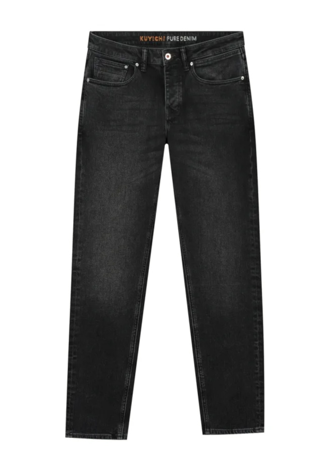 Kuyichi Herren-Jeans Scott Regular Vintage Black