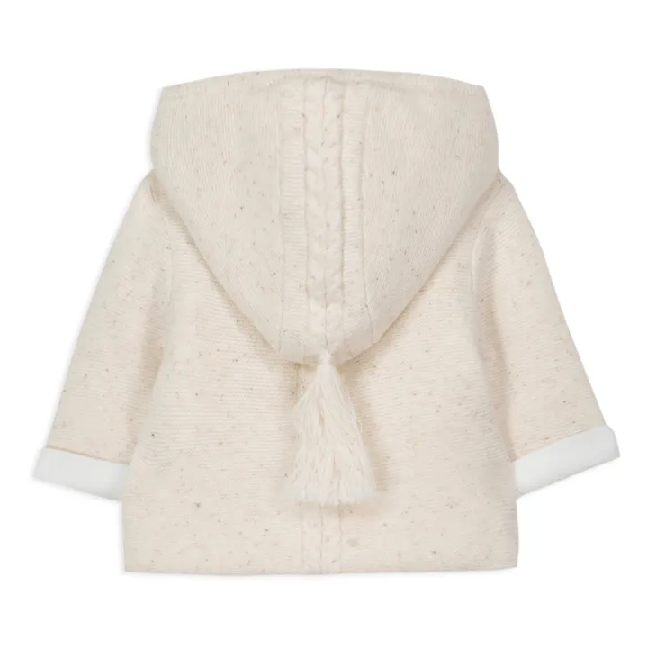 Tartine et Chocolat Manteau en Maille | Ecru