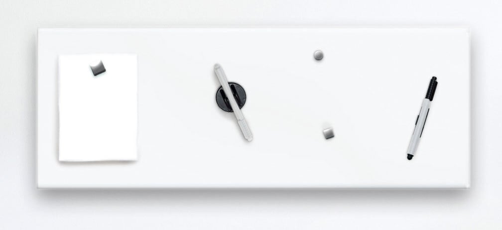 PRO ART Memoboard 80 x 30 cm Metall weiß
