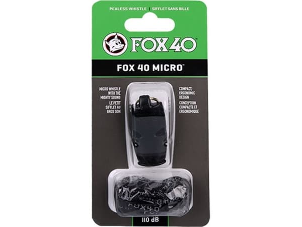 Fox40 Fox 40 Micro sikkerhetsfløyte 9513-0008/9122-1408 svart