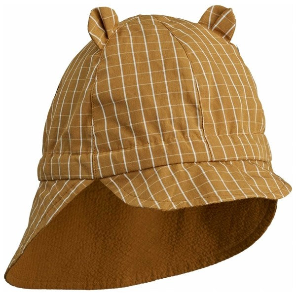 Gorm Solhat Stripe Mustard/White - LieWood → Luksusbaby.dk