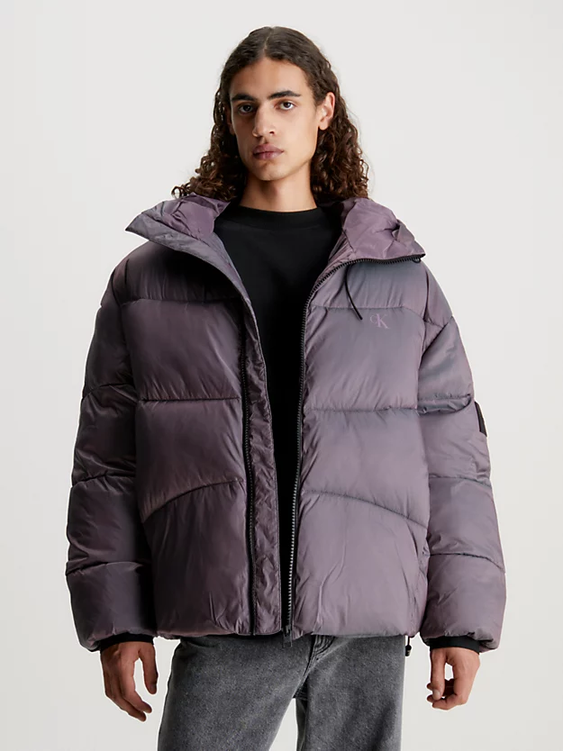 Jaqueta oversized de plumas ripstop