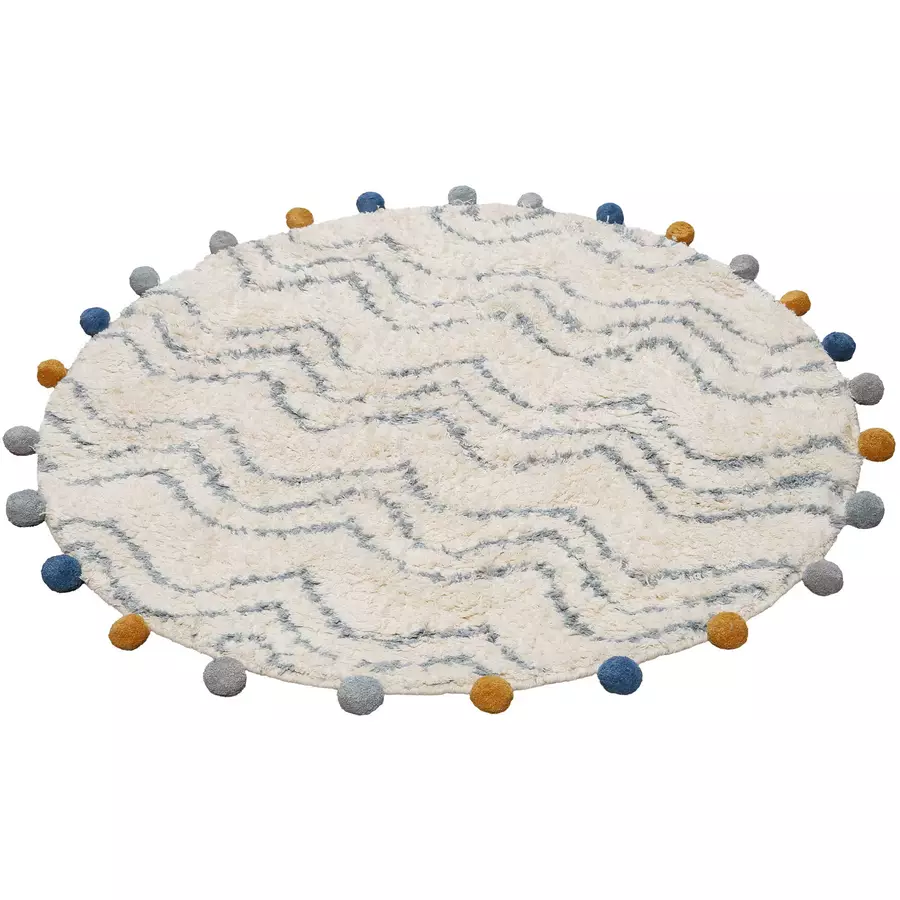 Esprit Kinderteppich Circus blau beige